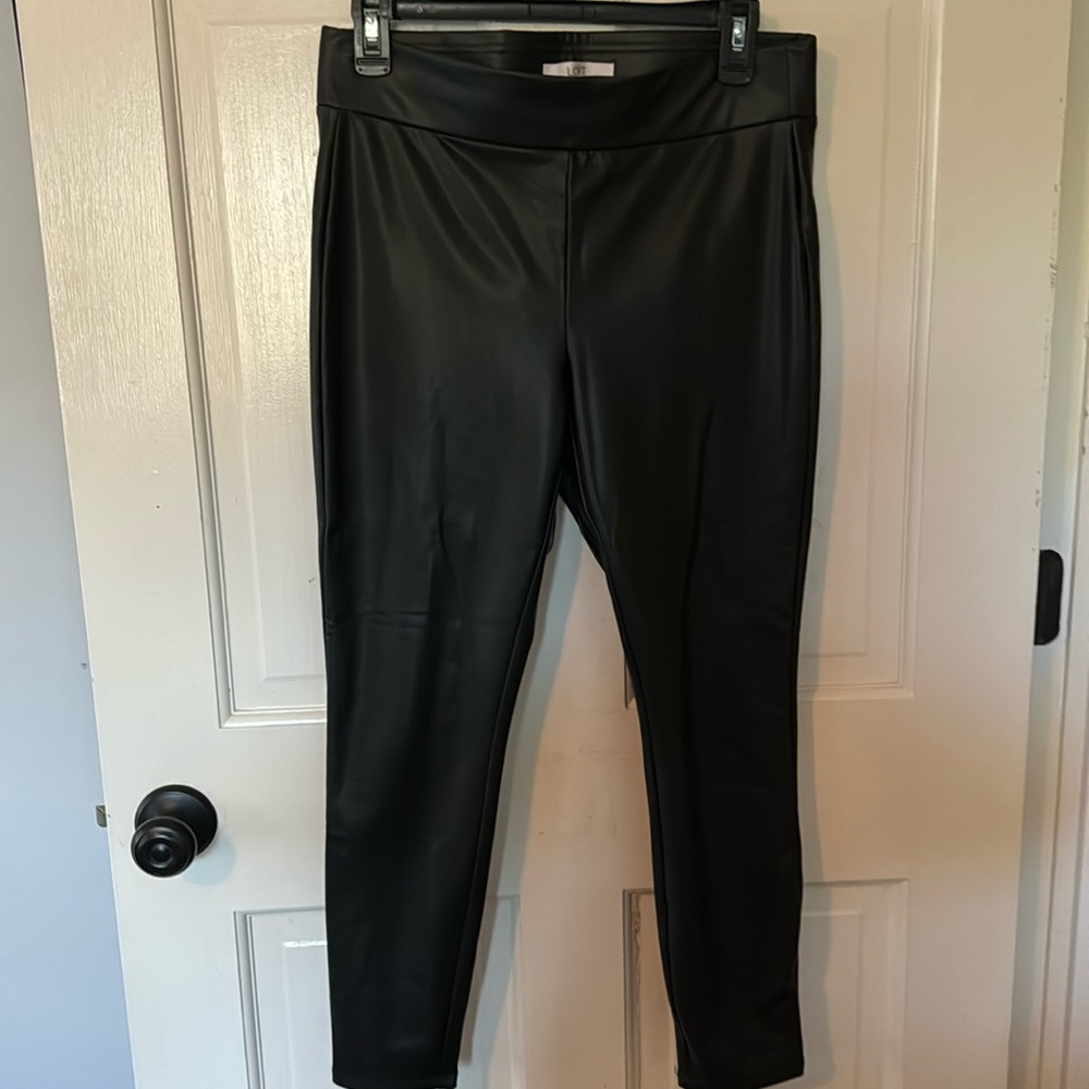 Loft leather leggings